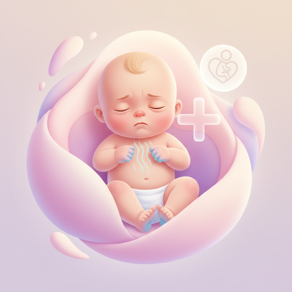 A parent washing a baby's hands with soap and water, emphasizing hygiene.