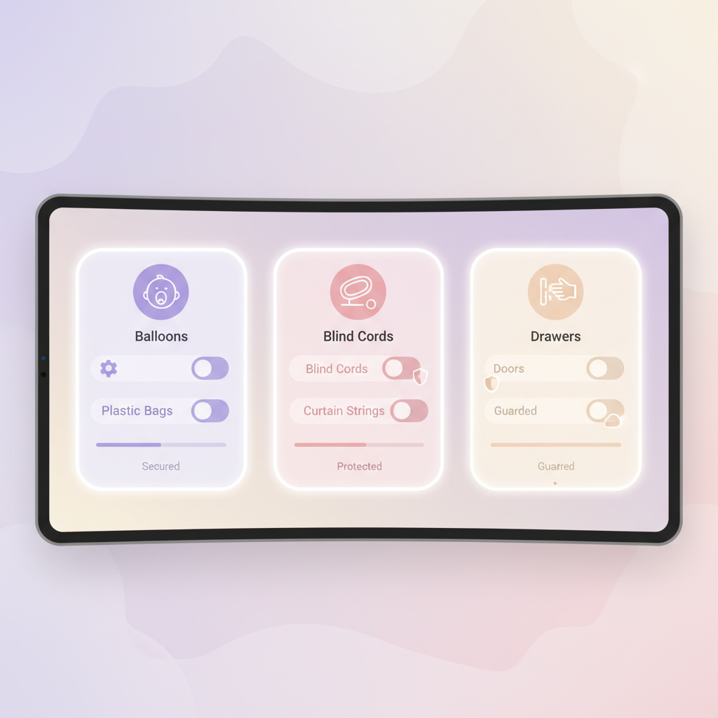 A parent calmly demonstrating infant CPR on a dummy, emphasizing readiness for emergencies