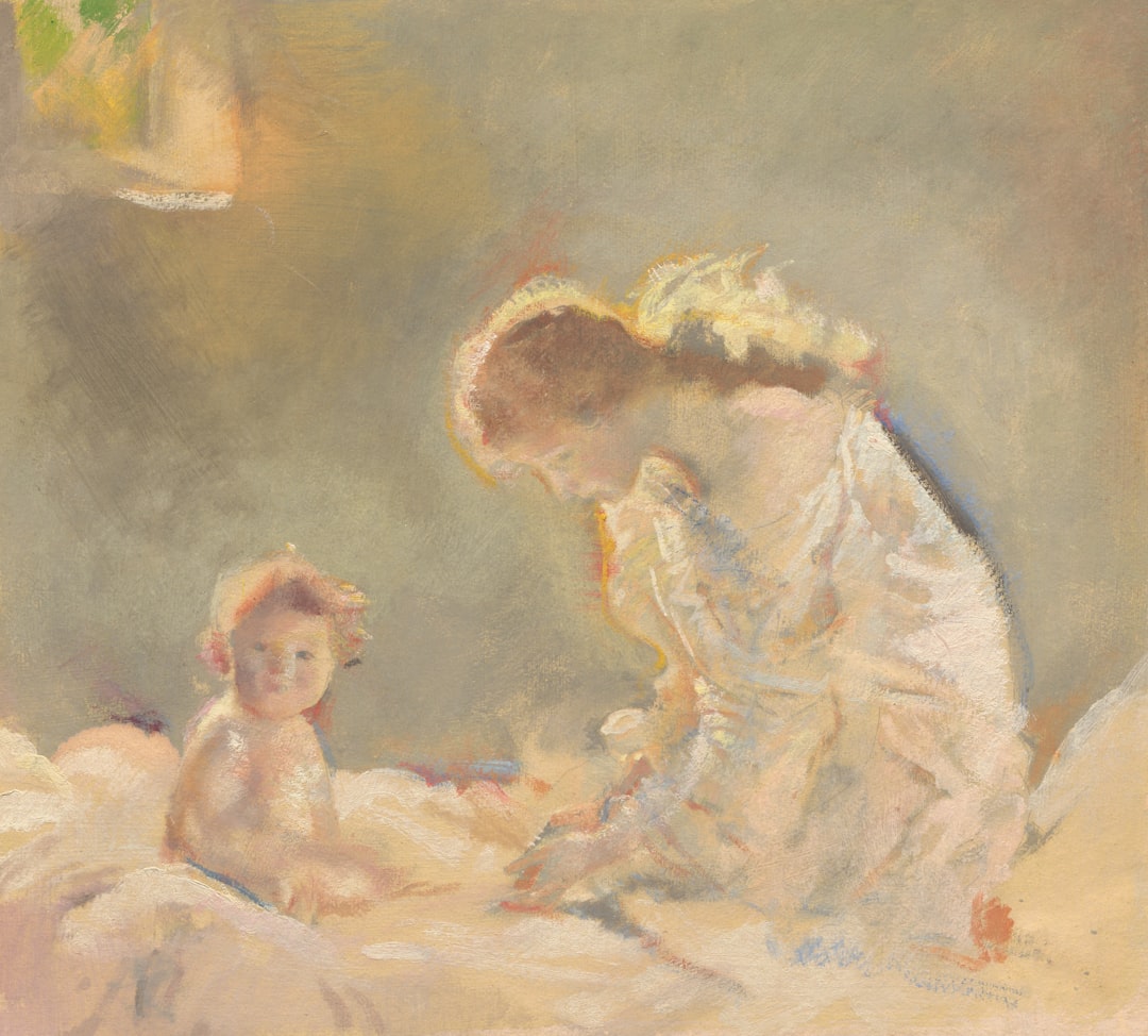 아기 언어 발달 촉진하는 엄마와 아기