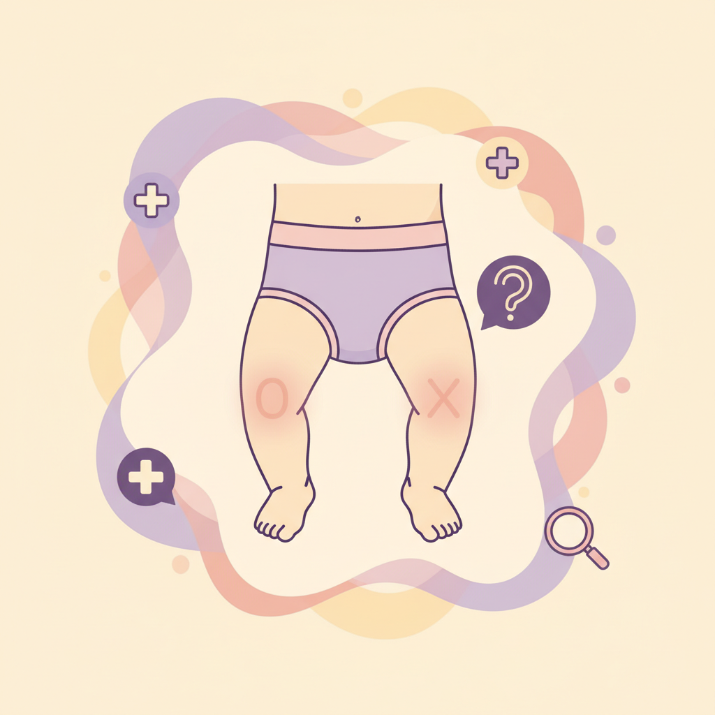 A parent kneeling, arms open, smiling encouragingly at their baby who is taking a wobbly first step towards them.