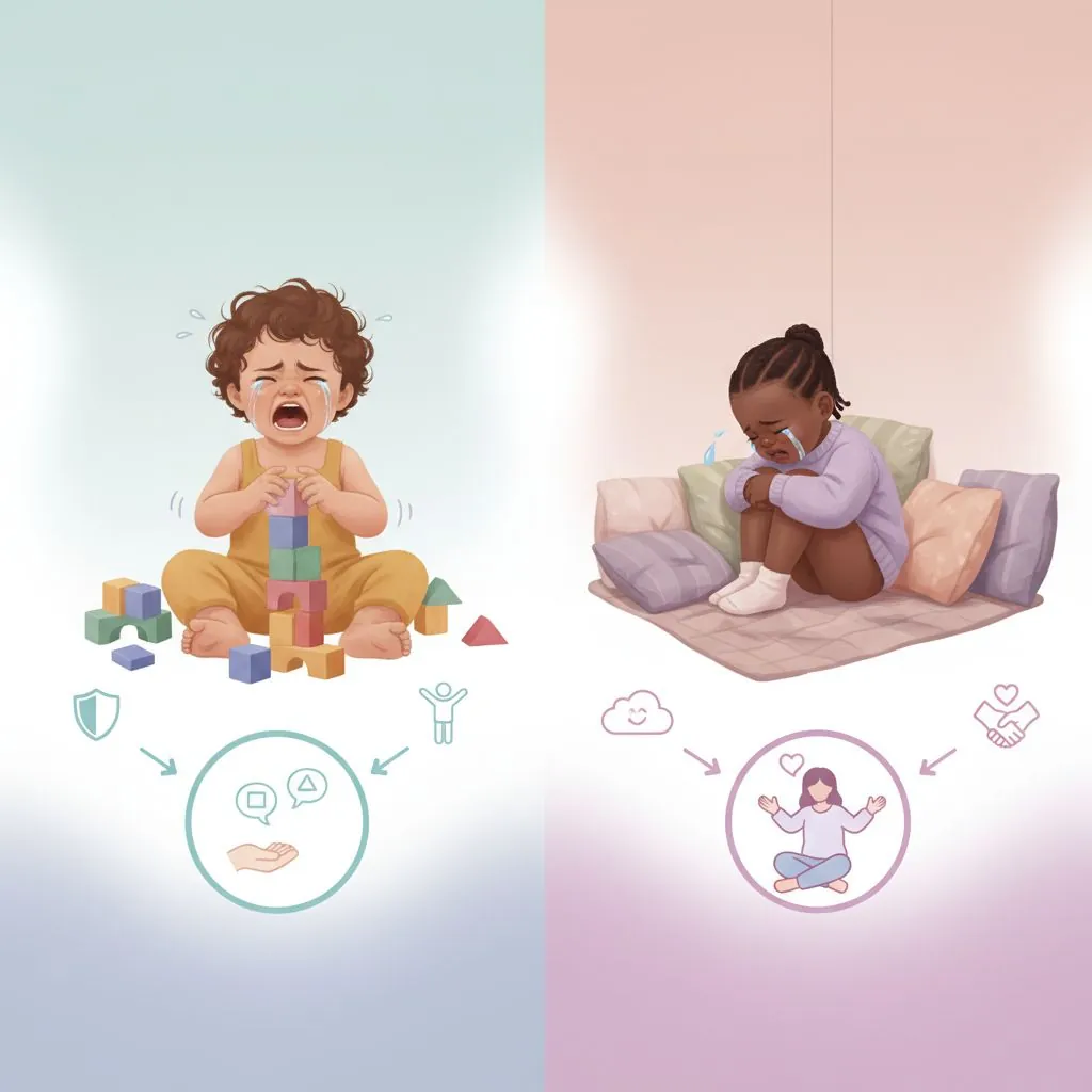 A list of healthy snacks for toddlers and a colorful play area