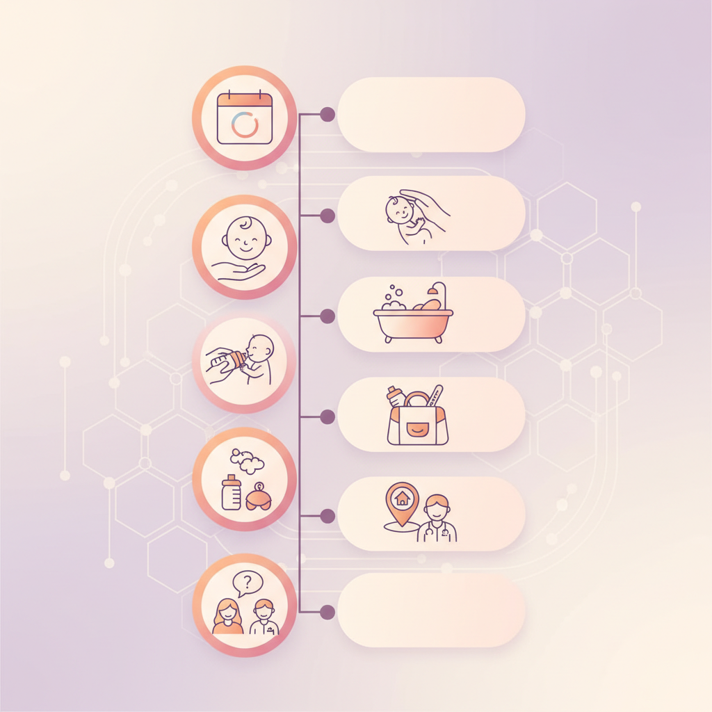 A checklist for baby vaccinations, with a pen marking items