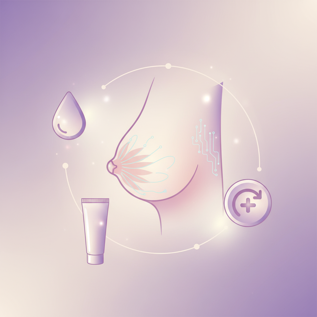 A smiling mother expressing milk using a breast pump, looking relaxed.