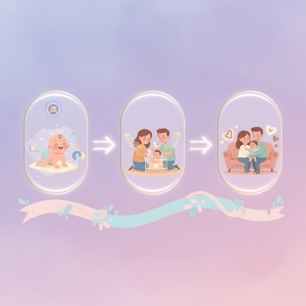 A content baby happily latched onto a bottle, representing various feeding choices.