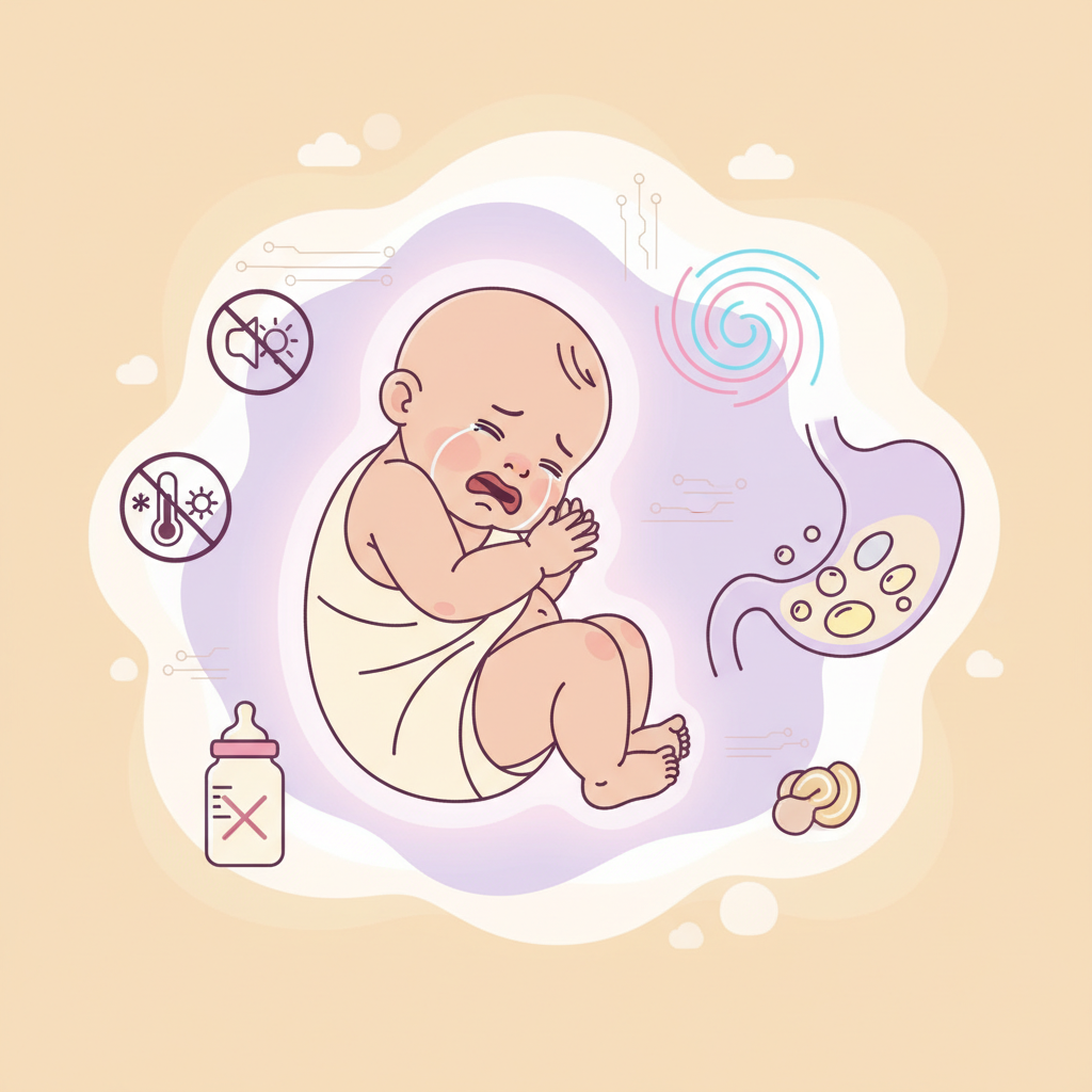 A parent gently performing a bicycle kick exercise on a baby's legs to relieve gas.