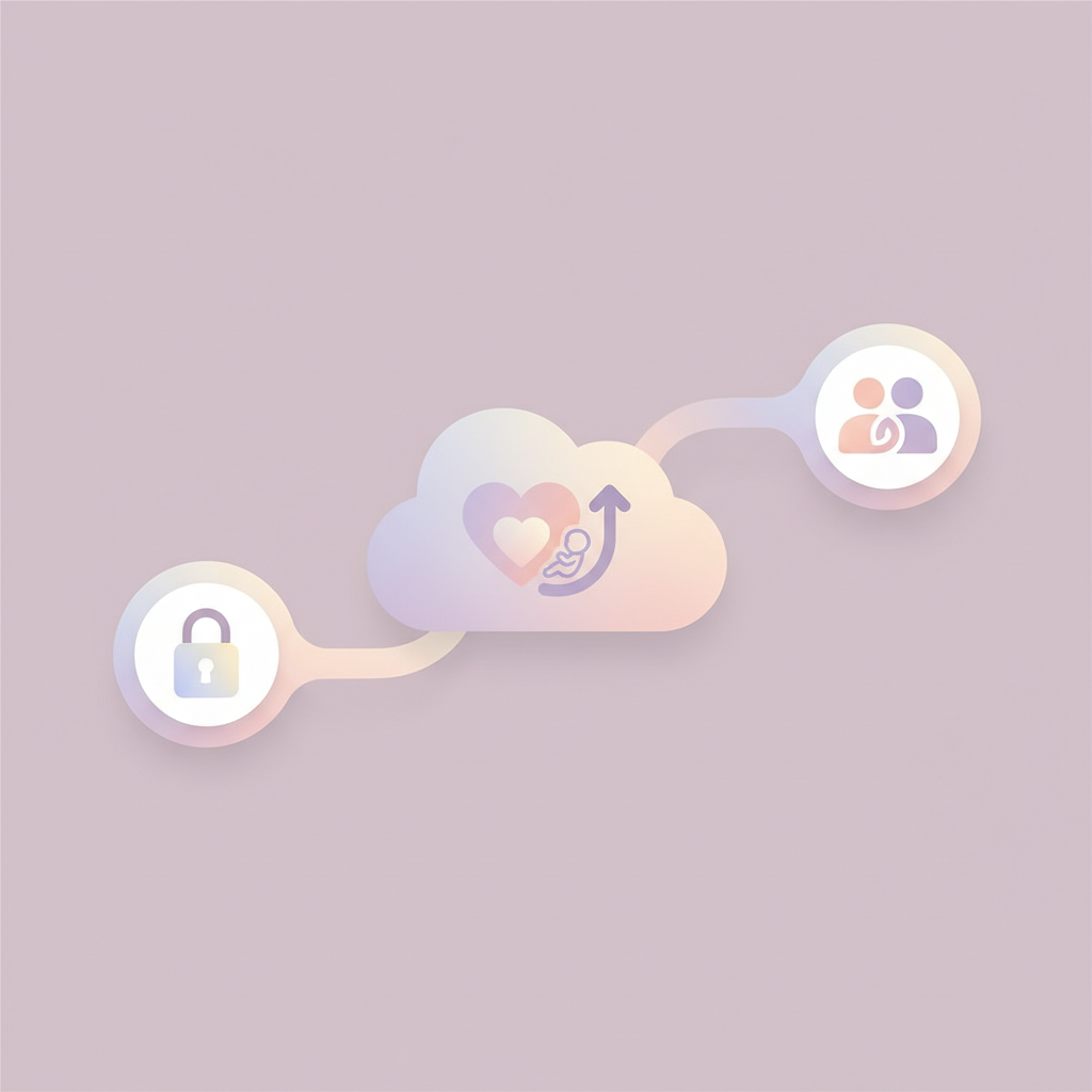 A diverse group of parents sharing experiences in a supportive online forum setting, illustrating community and shared wisdom