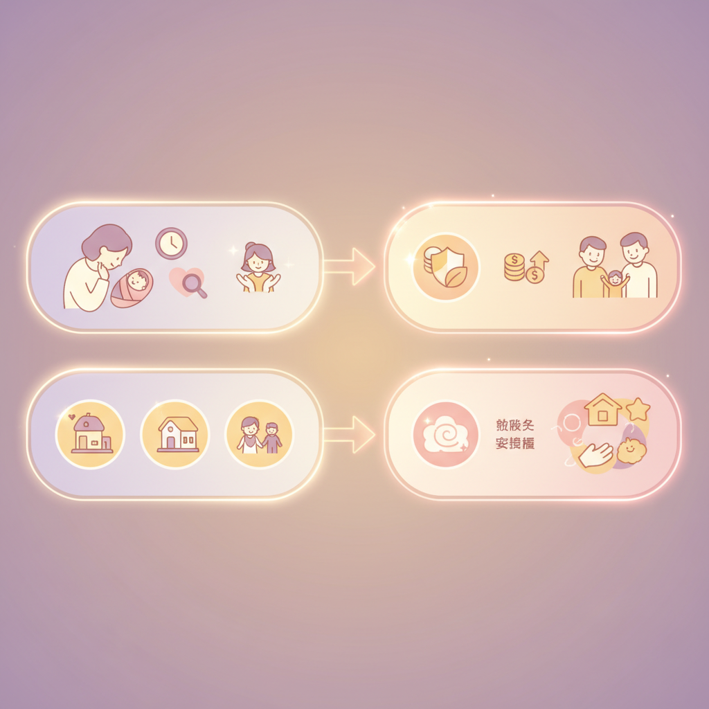 A supportive family embracing, showing care and connection